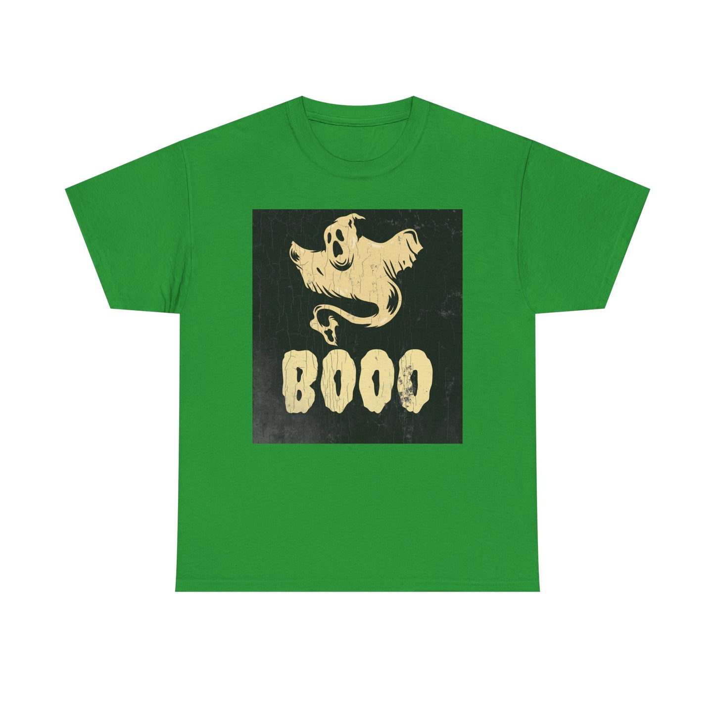 Boo Ghost T Shirt - Unisex Heavy Cotton Tee, Halloween Costume Top, Spooky Ghost Graphic Tee, Scary Boo Shirt, Haunted House Apparel