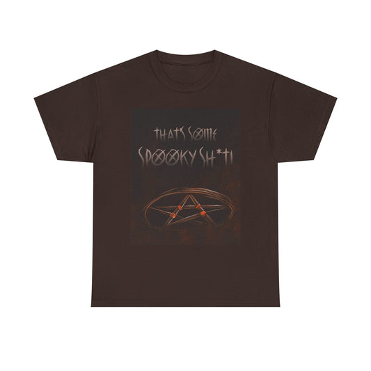 Spooky Vibes Unisex Heavy Cotton Tee | Halloween Apparel, Casual Wear, Graphic Tee, Unique Gifts, Statement Shirt
