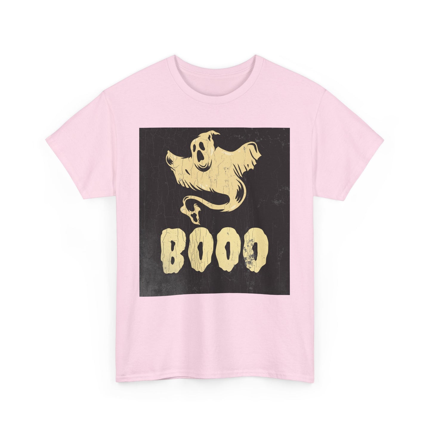 Boo Ghost T Shirt - Unisex Heavy Cotton Tee, Halloween Costume Top, Spooky Ghost Graphic Tee, Scary Boo Shirt, Haunted House Apparel