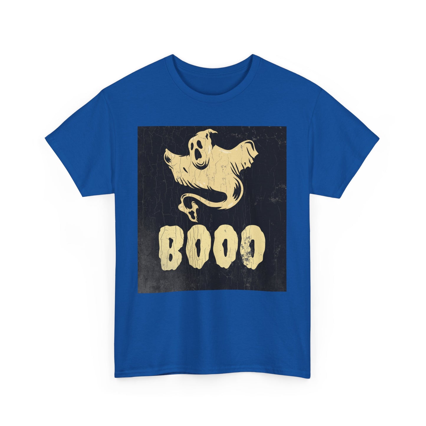 Boo Ghost T Shirt - Unisex Heavy Cotton Tee, Halloween Costume Top, Spooky Ghost Graphic Tee, Scary Boo Shirt, Haunted House Apparel