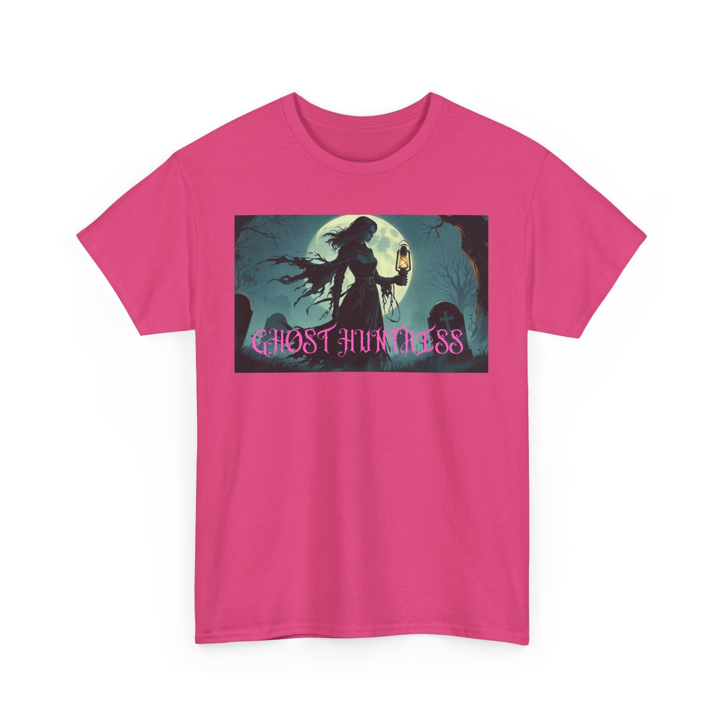 Ghost Huntress Tee Shirt - Unisex Heavy Cotton