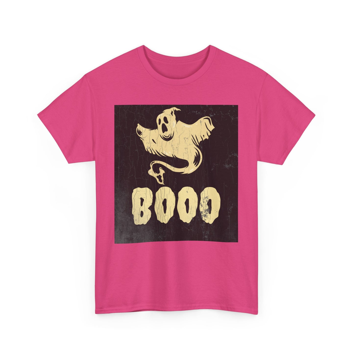 Boo Ghost T Shirt - Unisex Heavy Cotton Tee, Halloween Costume Top, Spooky Ghost Graphic Tee, Scary Boo Shirt, Haunted House Apparel