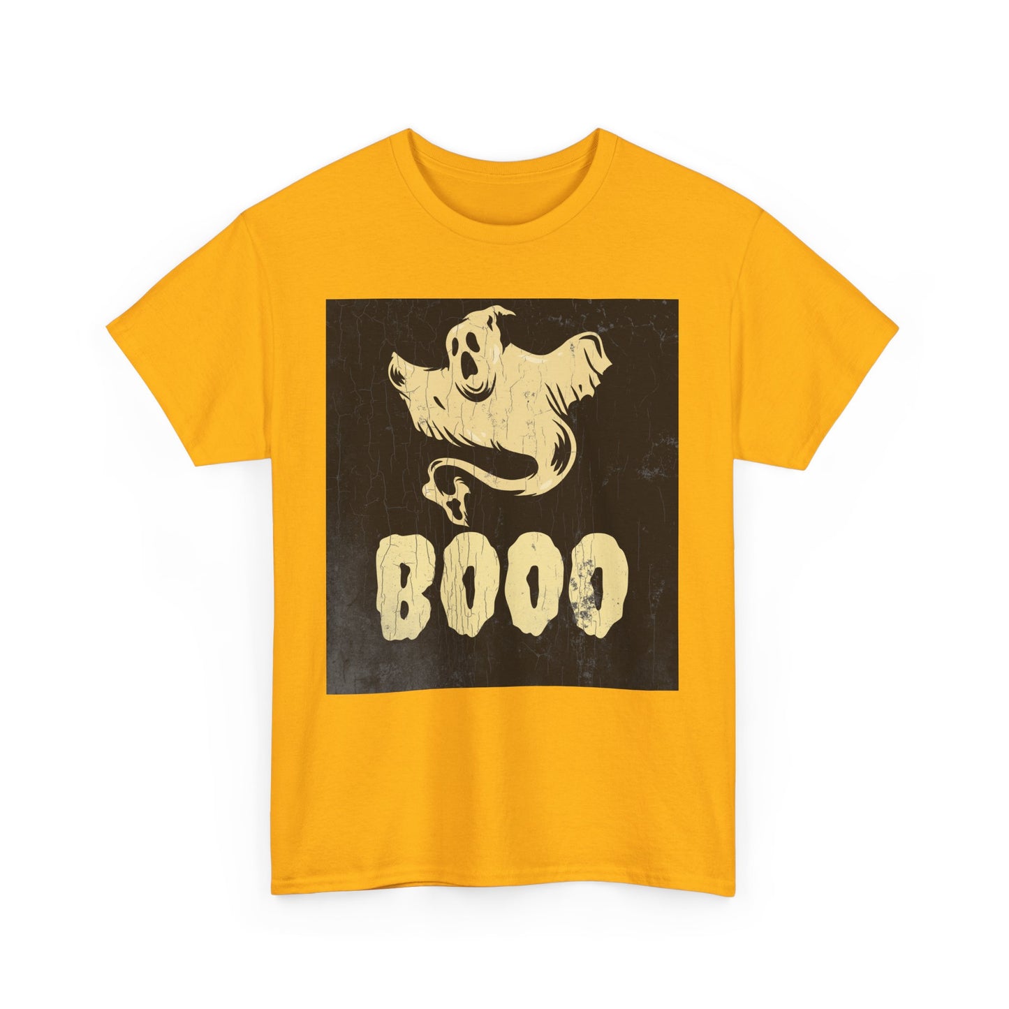 Boo Ghost T Shirt - Unisex Heavy Cotton Tee, Halloween Costume Top, Spooky Ghost Graphic Tee, Scary Boo Shirt, Haunted House Apparel