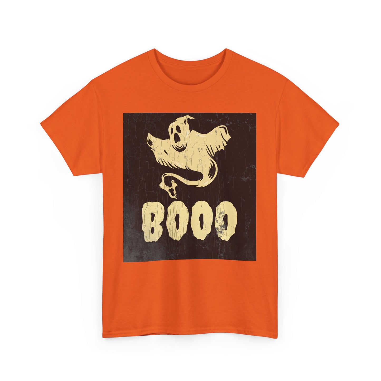 Boo Ghost T Shirt - Unisex Heavy Cotton Tee, Halloween Costume Top, Spooky Ghost Graphic Tee, Scary Boo Shirt, Haunted House Apparel