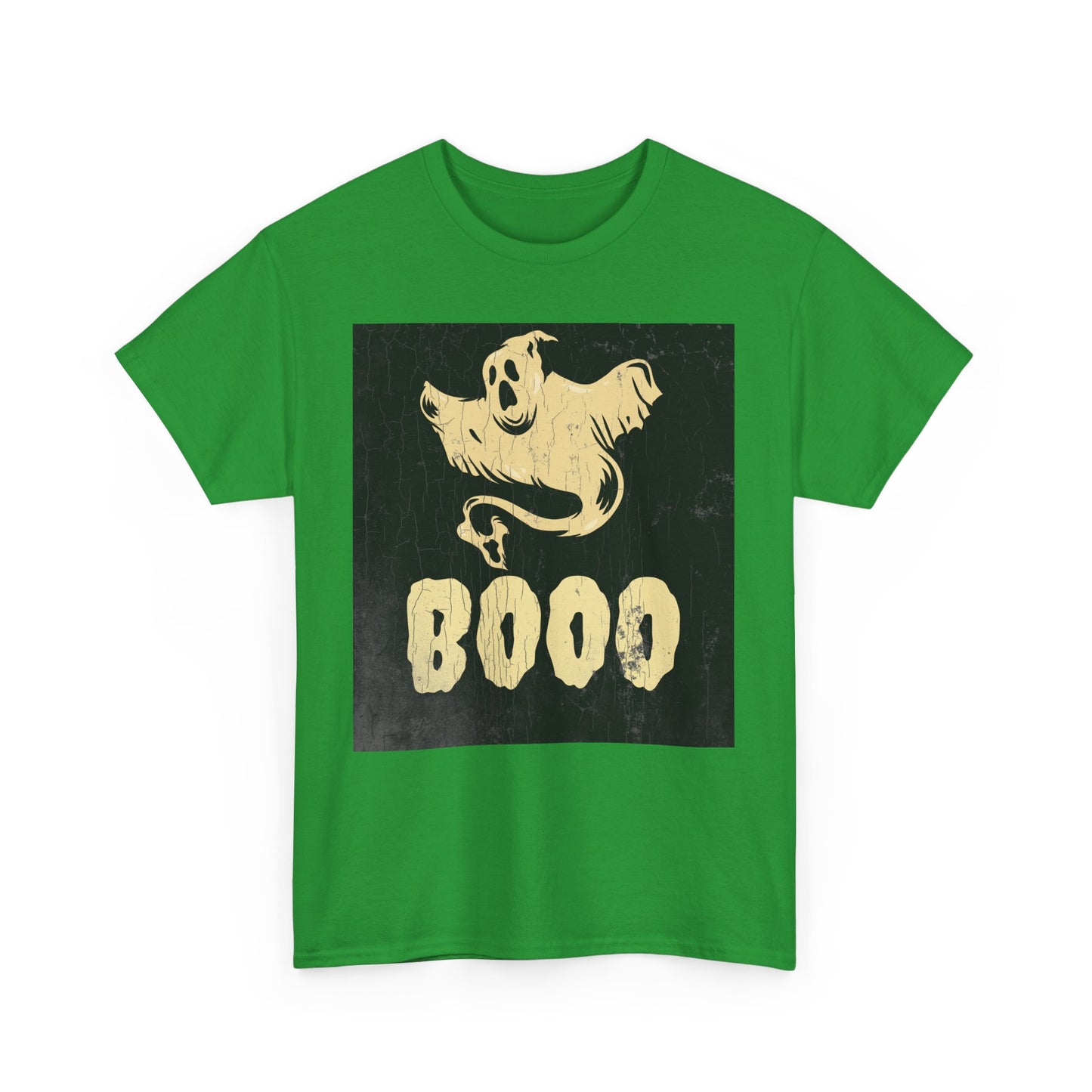 Boo Ghost T Shirt - Unisex Heavy Cotton Tee, Halloween Costume Top, Spooky Ghost Graphic Tee, Scary Boo Shirt, Haunted House Apparel