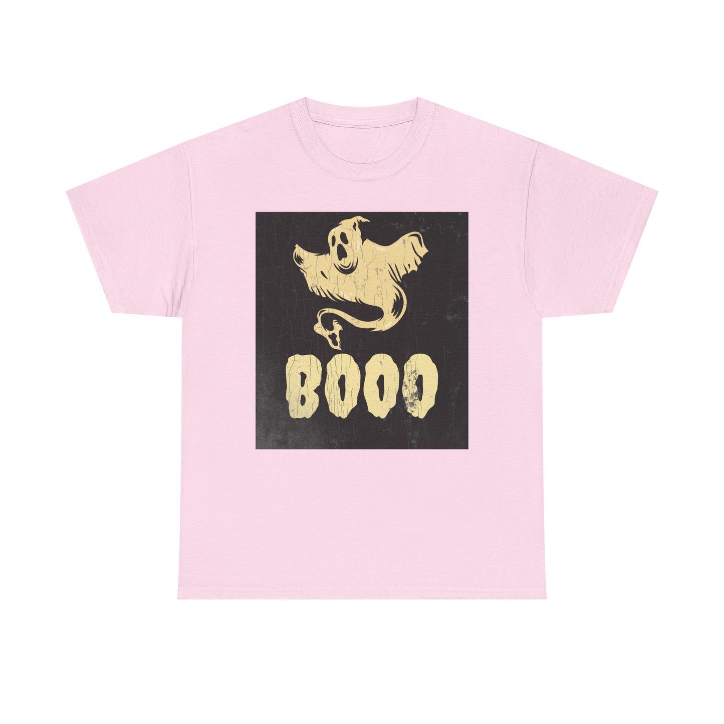 Boo Ghost T Shirt - Unisex Heavy Cotton Tee, Halloween Costume Top, Spooky Ghost Graphic Tee, Scary Boo Shirt, Haunted House Apparel