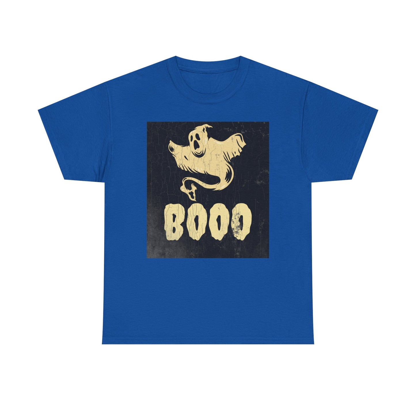 Boo Ghost T Shirt - Unisex Heavy Cotton Tee, Halloween Costume Top, Spooky Ghost Graphic Tee, Scary Boo Shirt, Haunted House Apparel