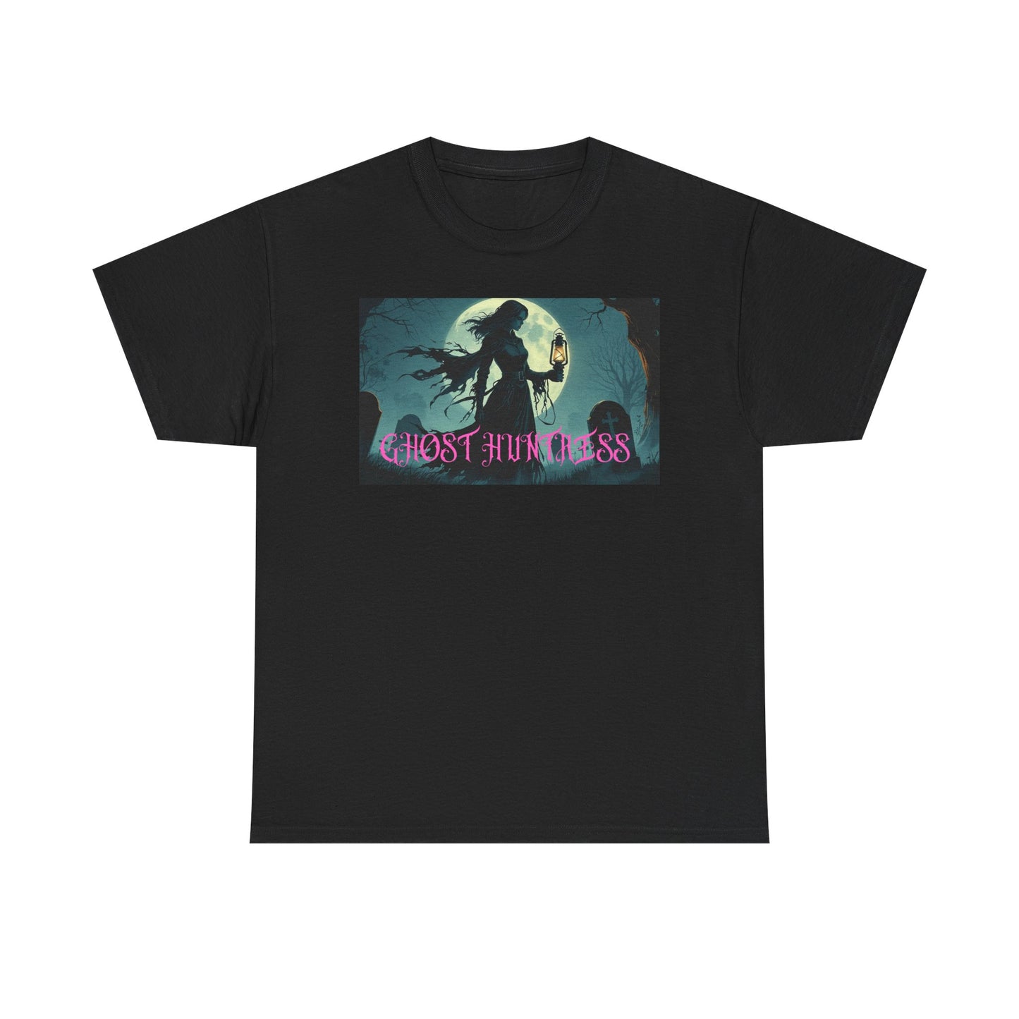 Ghost Huntress Tee Shirt - Unisex Heavy Cotton