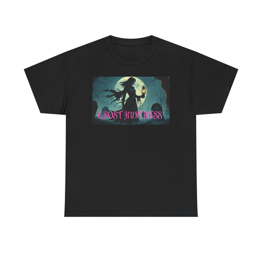 Ghost Huntress Tee Shirt - Unisex Heavy Cotton