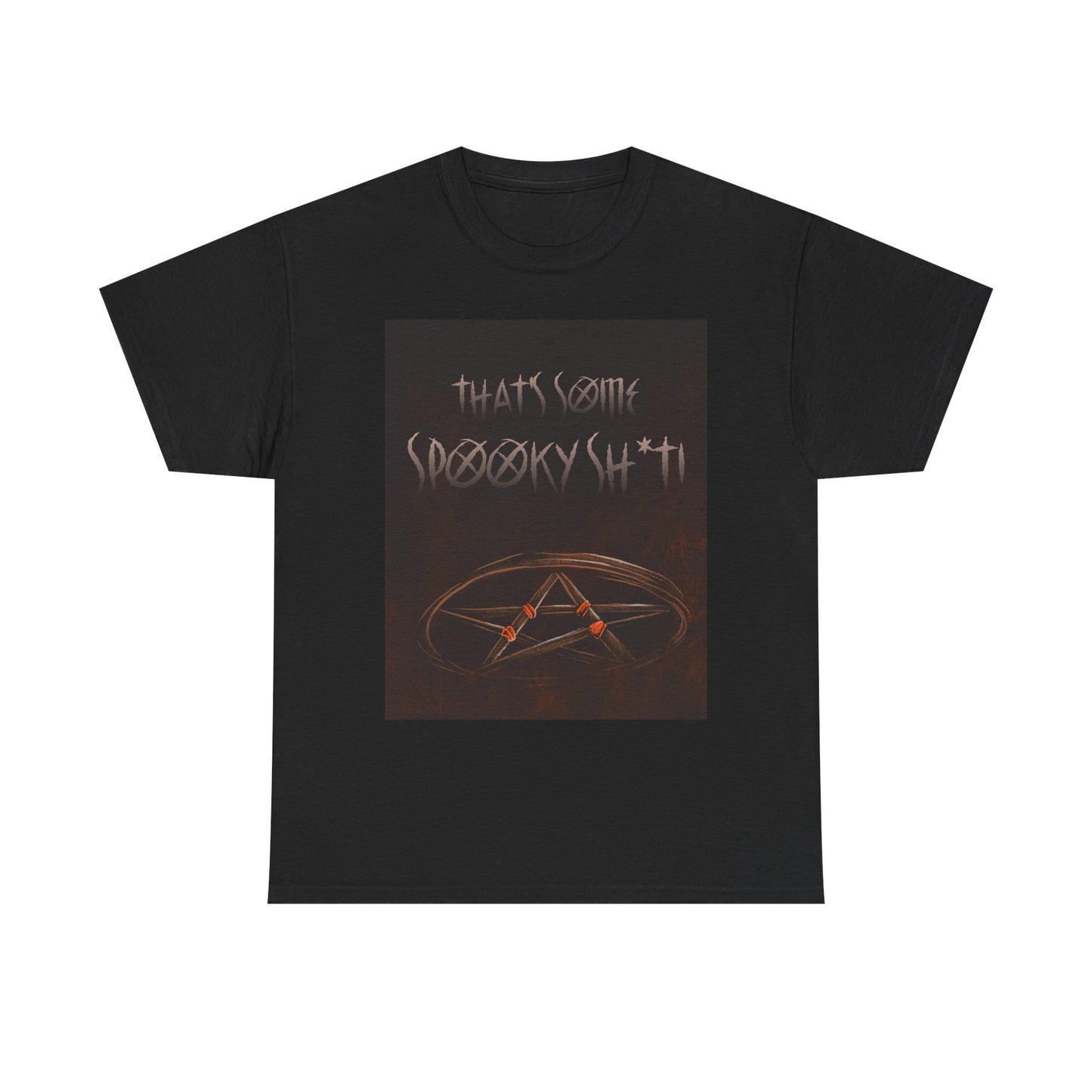 Spooky Vibes Unisex Heavy Cotton Tee | Halloween Apparel, Casual Wear, Graphic Tee, Unique Gifts, Statement Shirt