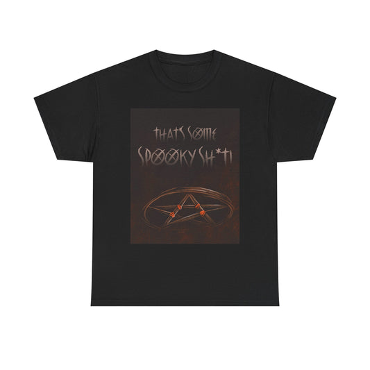 Spooky Vibes Unisex Heavy Cotton Tee | Halloween Apparel, Casual Wear, Graphic Tee, Unique Gifts, Statement Shirt