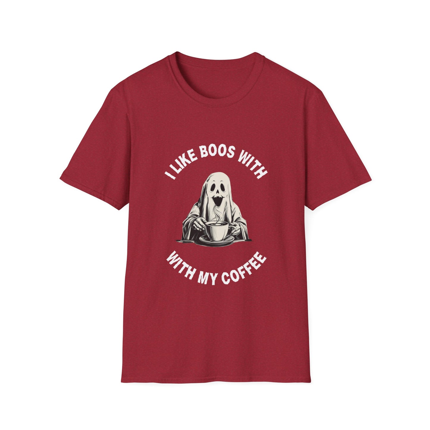 Funny Coffee Lover I LIKE BOOS WITH MY COFFEE Unisex T-Shirt