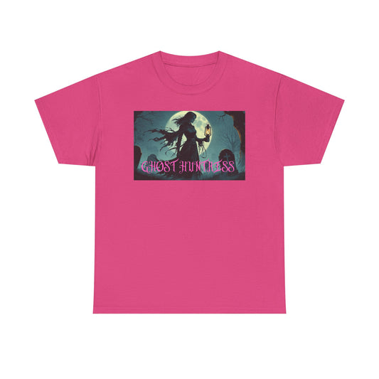 Ghost Huntress Tee Shirt - Unisex Heavy Cotton