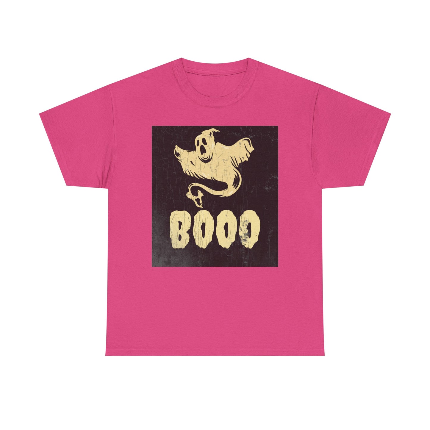 Boo Ghost T Shirt - Unisex Heavy Cotton Tee, Halloween Costume Top, Spooky Ghost Graphic Tee, Scary Boo Shirt, Haunted House Apparel