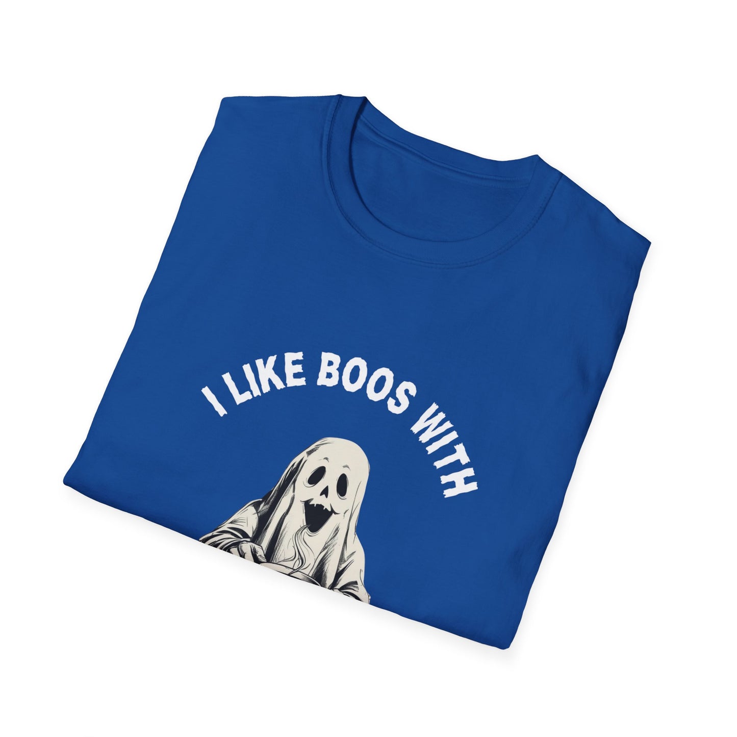 Funny Coffee Lover I LIKE BOOS WITH MY COFFEE Unisex T-Shirt